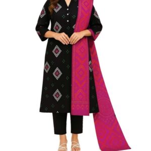 UNSTITCHED PRINTED KHADDAR 3PC COLLECTION BY Alkaram