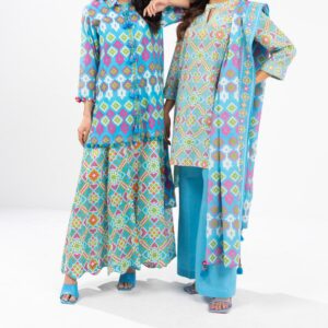 UNSTITCHED PRINTED KHADDAR 3PC COLLECTION BY Alkaram